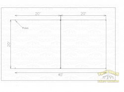 20x40 High Peak Frame Tent