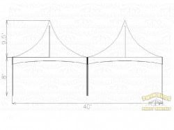 20x40 High Peak Frame Tent