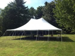 30x40 Pole Tent White