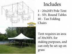 40 Person Tent Package