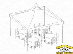 15x15 High Peak Frame Tent