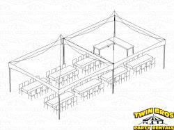 20x40 High Peak Frame Tent