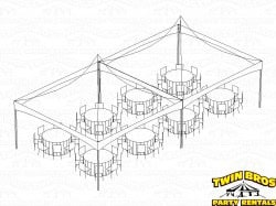 20x40 High Peak Frame Tent