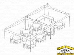 20x40 High Peak Frame Tent