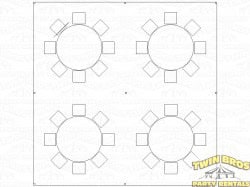 20x20 Pole Tent White
