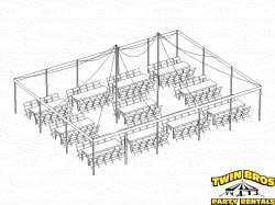 30x40 Pole Tent White