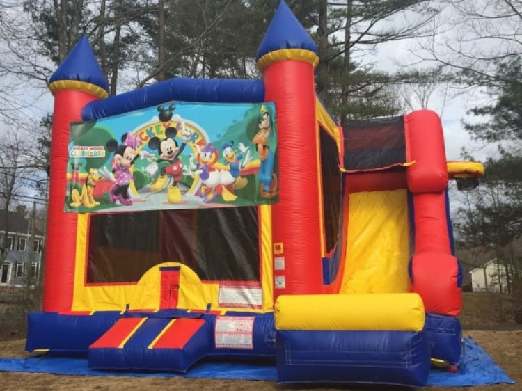 Castle Slide Mickey Mouse 18' x 17' Bounce House Twin Bros Party