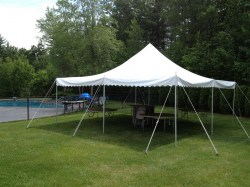 20x20 Pole Tent White