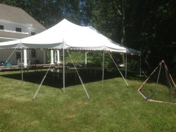 20x30 Pole Tent White