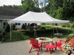 20x30 Pole Tent White