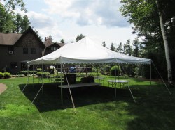 20x30 Pole Tent White