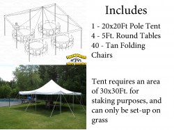 40 Person Tent Package