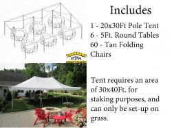 60 Person Tent Package