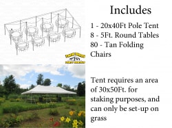 80 Person Tent Package