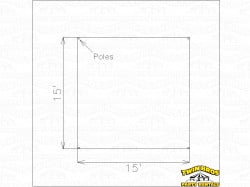 15x15 High Peak Frame Tent