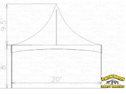 20x20 High Peak Frame Tent