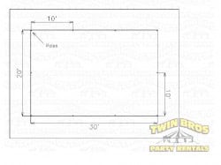 20x30 Traditional Frame Tent