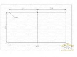 20x40 High Peak Frame Tent
