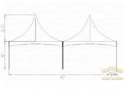 20x40 High Peak Frame Tent