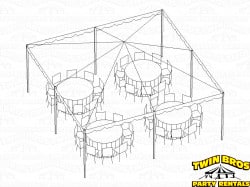 20x20 Traditional Frame Tent