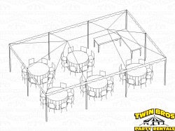 20x30 Traditional Frame Tent