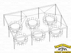 20x30 Traditional Frame Tent