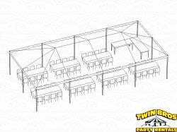 20x40 Traditional Frame Tent