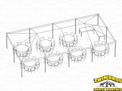 20x40 Traditional Frame Tent