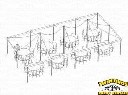 20x40 Traditional Frame Tent