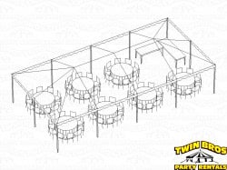 20x40 Traditional Frame Tent