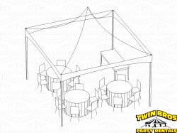 15x15 High Peak Frame Tent