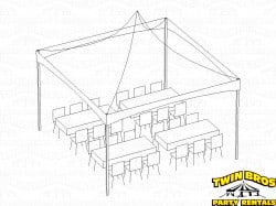 15x15 High Peak Frame Tent