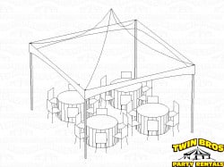15x15 High Peak Frame Tent