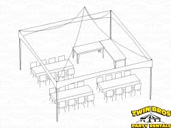 20x20 High Peak Frame Tent