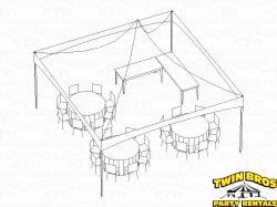 20x20 High Peak Frame Tent