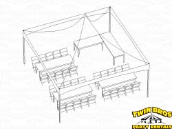 20x20 High Peak Frame Tent