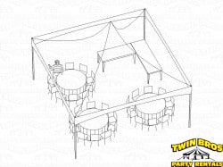 20x20 High Peak Frame Tent