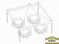 20x20 High Peak Frame Tent