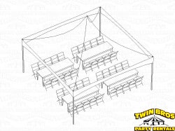 20x20 High Peak Frame Tent