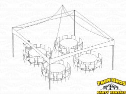 20x20 High Peak Frame Tent