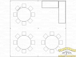 20x20 Pole Tent White