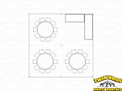 20x20 Pole Tent White