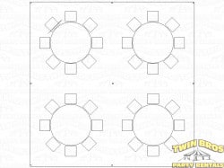 20x20 Pole Tent White