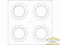 20x20 Pole Tent White